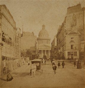 Panthéon - Le Panthéon rue Soufflot. Paris (bgw16 0520)