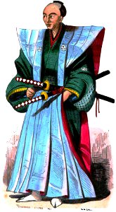 Pannemaker et Lisbet. Japonais en Caoturne de Cérémonie. Auguste Wahlen. Moeurs, usages et costumes de tous les peuples du monde. 1843