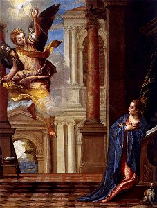 Paolo Veronese - Annunciation - WGA24811. Free illustration for personal and commercial use.