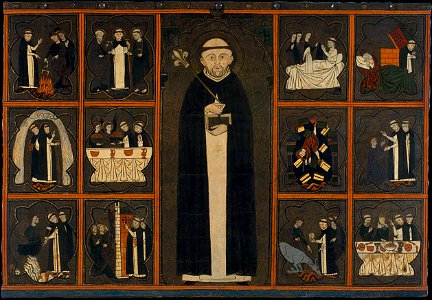 Panel of Saint Dominic - Google Art Project. Free illustration for personal and commercial use.