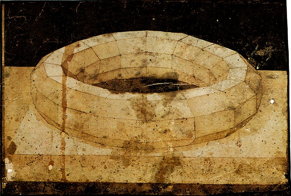 Paolo uccello, studio di mazzocchio in prospettiva 03
