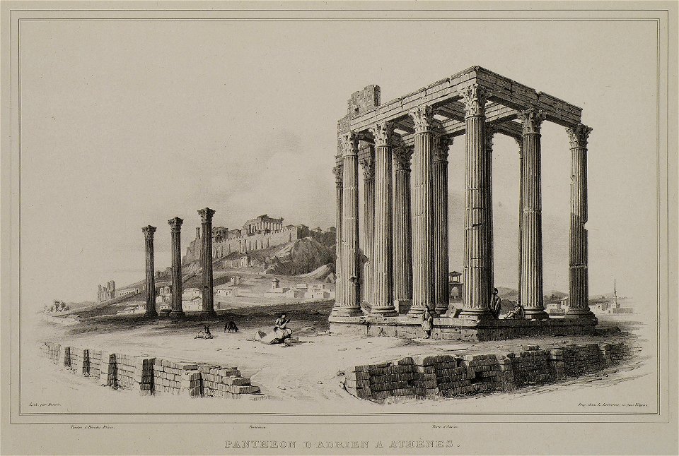 Pantheon d'Adrien à Athènes - Stackelberg Otto Magnus Von - 1834