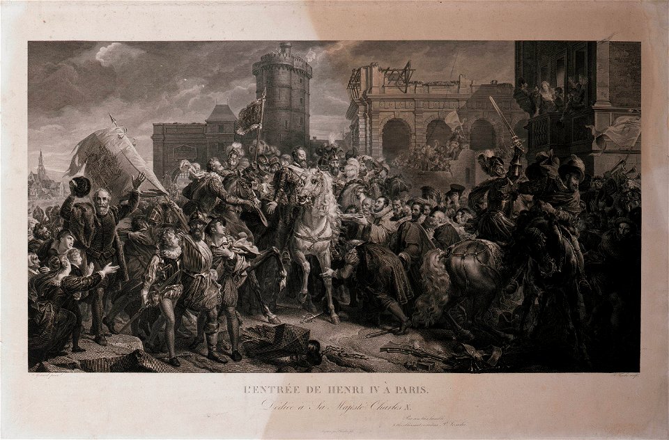 Paolo Toschi - La entrada de Enrique IV a París