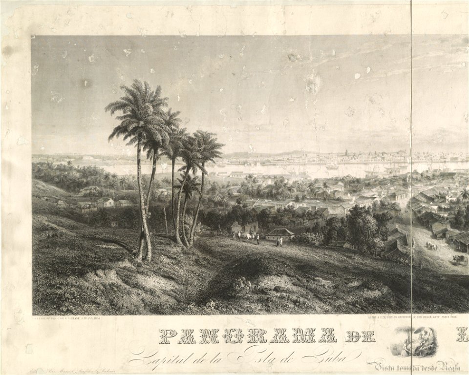 Panorama de la Habana - daguerreotypado por G.B. Haase, Habana, 1854 ; Ed. Willmann pinxt. & sculpt. Paris, 1855. LCCN2013646652