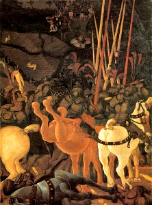 Paolo Uccello - Bernardino della Ciarda Thrown Off His Horse (detail) - WGA23218