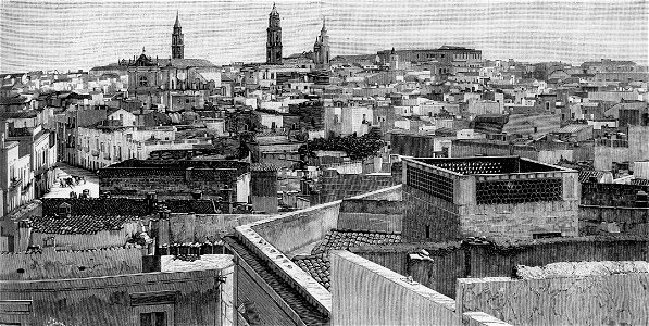 Panorama di Andria (xilografia)