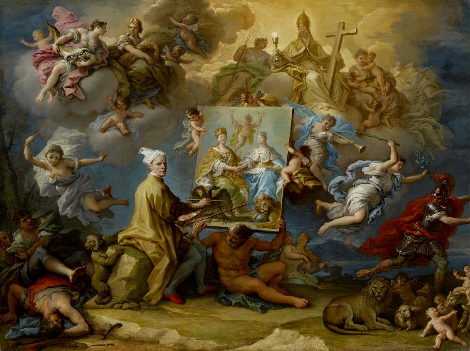 Paolo De Matteis - Allegory of the Consequences of the Peace of Utrecht - Google Art Project