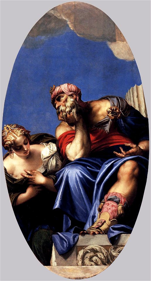 Paolo Veronese - Aged Oriental with a Young Woman - WGA24936