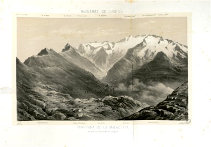 Panorama de la Maladetta - Vue prise du Sentier du Pic de Sauvegarde - Fonds Ancely - B315556101 A PETIT 3 017
