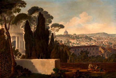 Panorama de Rome vu depuis la terrasse de San Pietro in Montorio (bgw20 0505)