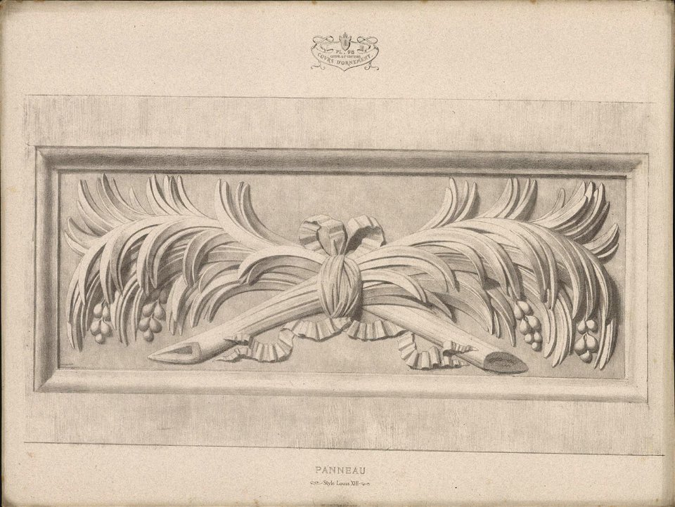 Panneau, Style Louis XIII, objectnr A 59271
