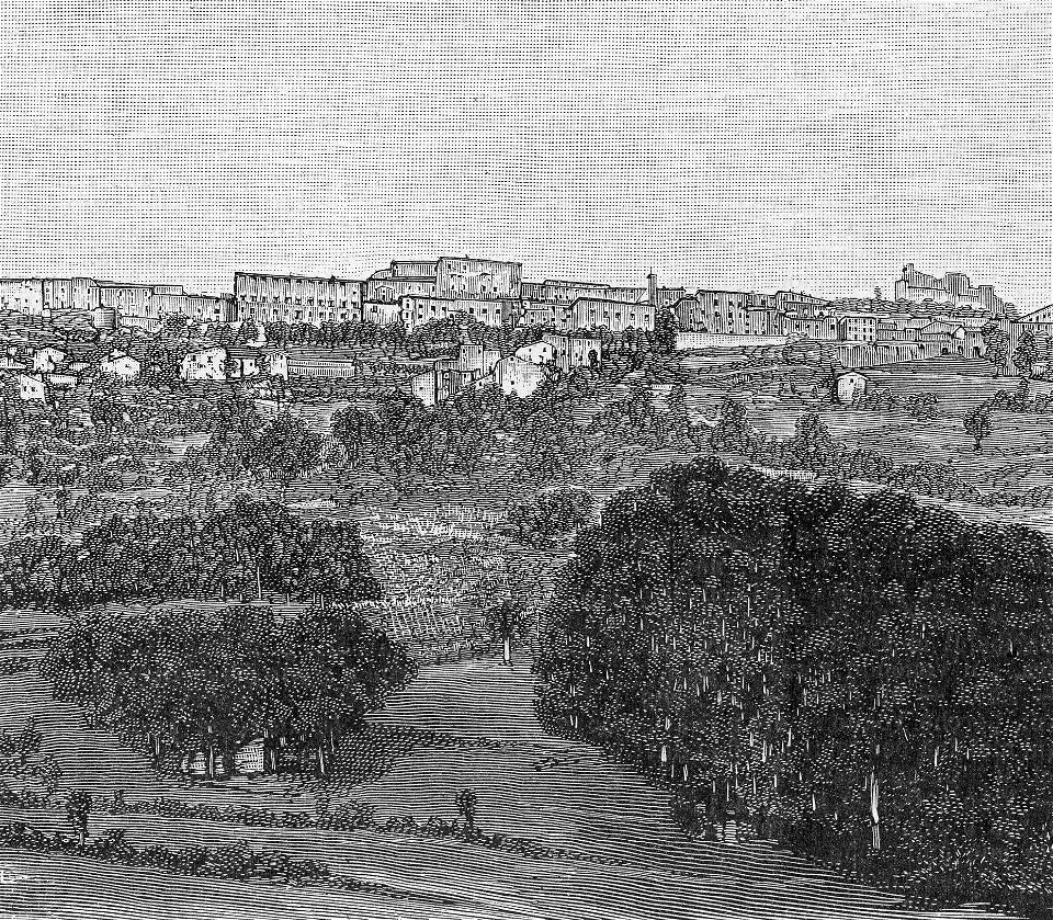 Panorama di San Marino da ponente (xilografia)