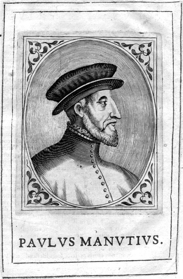 Paolo Manuzio (portrait gravé)