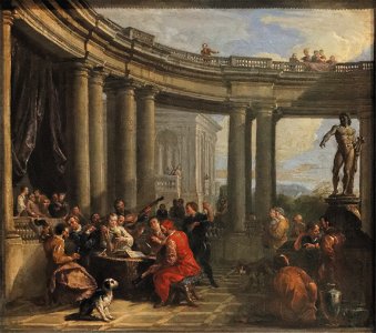Pannini - Concert donné dans l'intérieur d'une galerie circulaire d'ordre dorique 02