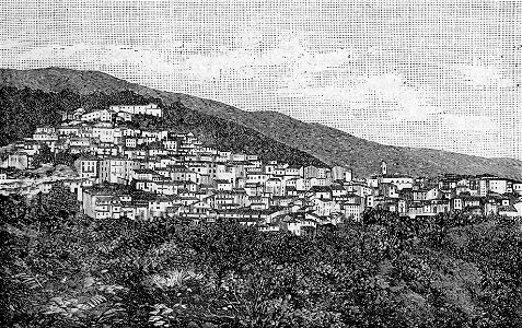 Panorama di Lanusei (xilografia).2