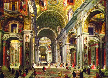 Pannini, Giovanni Paolo - Inneres von St. Peter in Rom - 1755