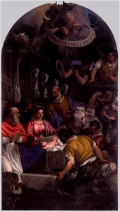 Paolo Veronese - Adoration of the Shepherds - WGA24845. Free illustration for personal and commercial use.