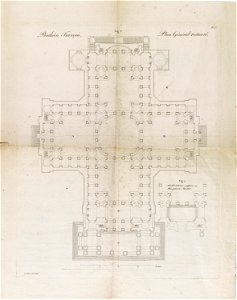 Panthéon - Panthéon Français, Plan Général restauré (phbw11 0208)