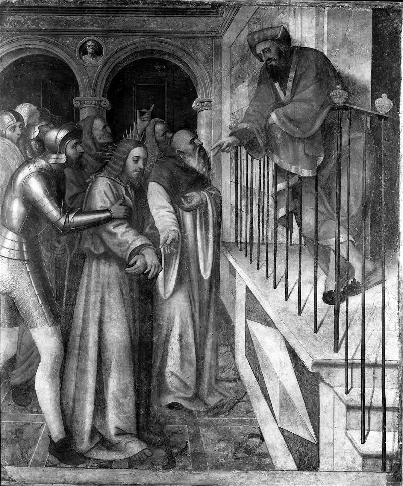 Paolo da Caylina - Christ before Herod - 45.768 - Museum of Fine Arts