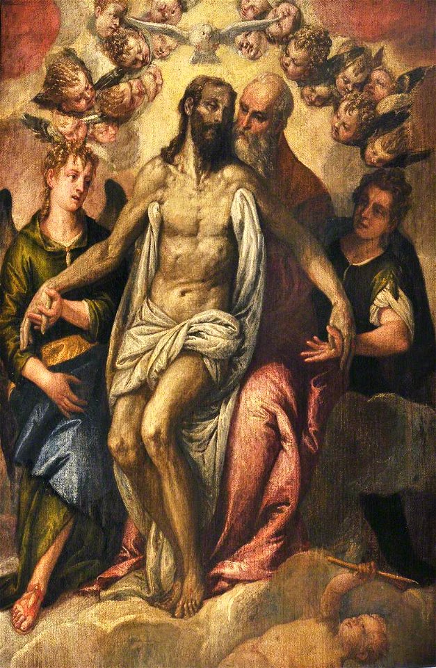 Paolo Veronese (1528-1588) (studio of) - The Trinity (Gnadenstuhl, The Throne of Grace) - 1298247 - National Trust