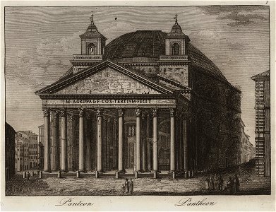 Panteon - Li Monumenti Piú Celebri Di Roma Antica E Moderna Disegnati Da Vero Ed Incisi Dai Migliori Artisti Rome Presso Po - 1850