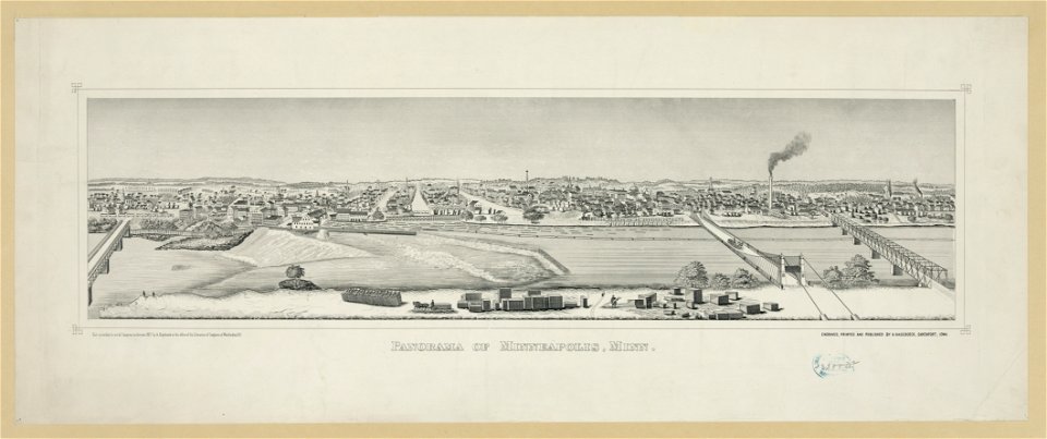 Panorama of Minneapolis, Minn LCCN2003690608