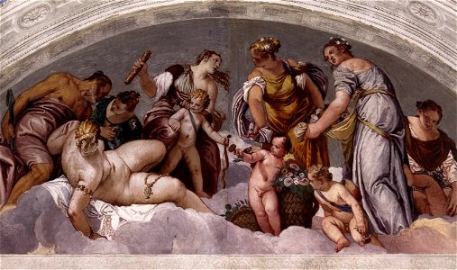 Paolo Veronese - Vulcan and Venus - WGA24897. Free illustration for personal and commercial use.