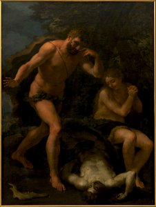 Paolo de Matteis - Adam and Eve Lamenting over the Body of Abel - KMSsp64 - Statens Museum for Kunst. Free illustration for personal and commercial use.