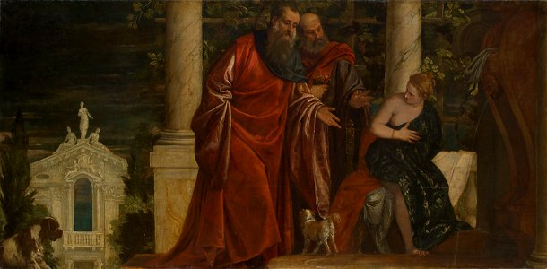 Paolo Caliari, gen. Veronese und Werkstatt, , Kunsthistorisches Museum Wien, Gemäldegalerie - Susanna und die beiden Alten - GG 3676 - Kunsthistorisches Museum