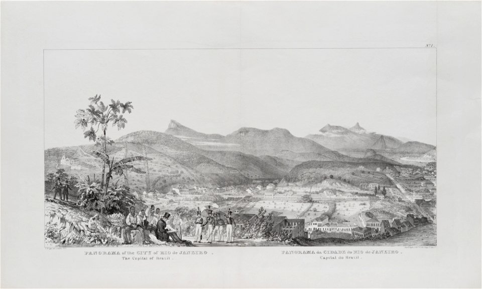 Panorama of the City of Rio de Janeiro, the Capital of Brazil (3), da Coleção Brasiliana Iconográfica