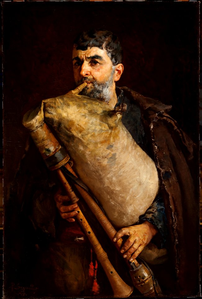 Pantaleon Szyndler - Bagpipe Player - MNK II-a-456 - National Museum Kraków