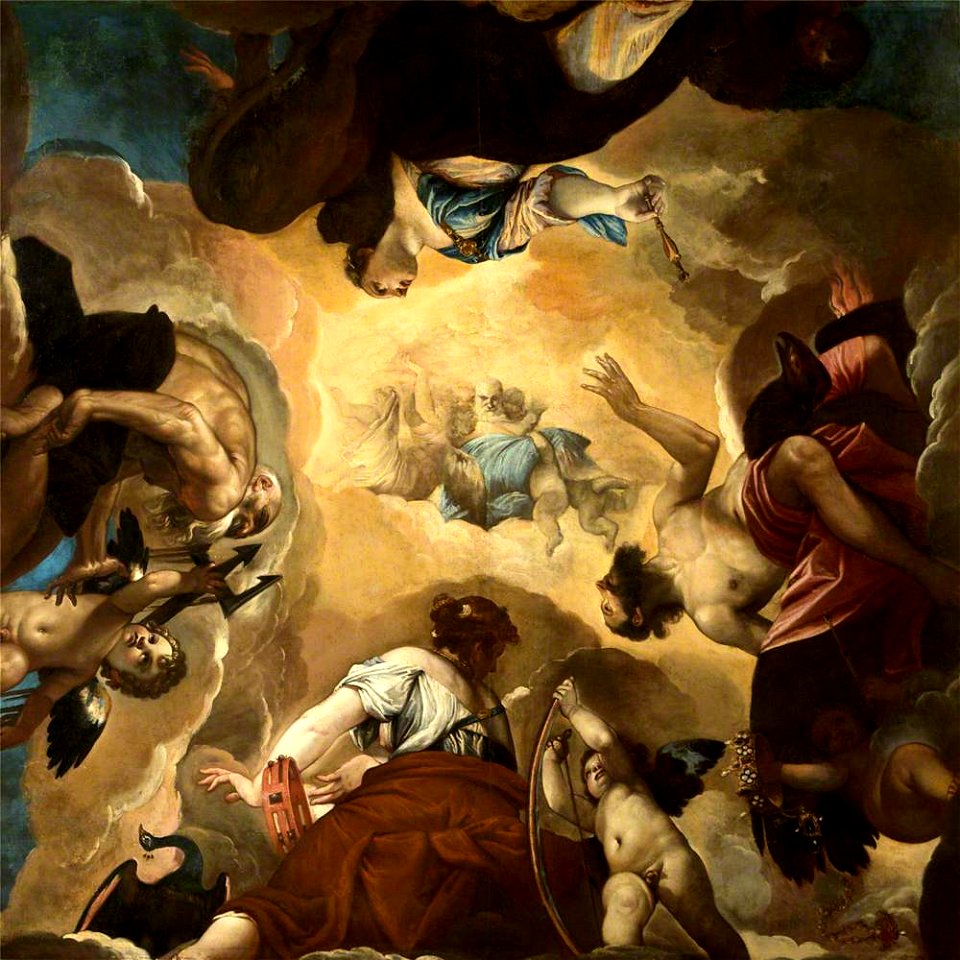 Paolo Veronese (1528-1588) (after) - The Creation of the Elements, Chronos and Cybele with Zeus, Hera and Poseidon - 1257144.1 - National Trust