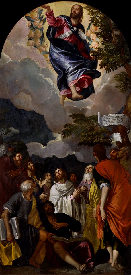 Paolo Veronese e Pietro Damini – L’Ascensione di Cristo, 1575. Padova, chiesa di San Francesco
