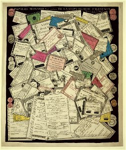 Papiers monnoies et autres de la Republique Française - gravé par I. Hunin à Malines. LCCN2013646657