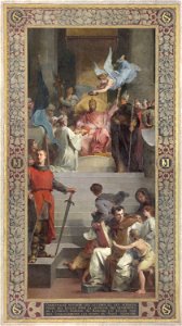 Panthéon - Les ambassadeurs de Haroun al Rashid offrent les clefs du Saint Sépulcre à Charlemagne (hlw17 0027)