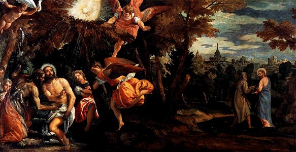 Paolo Veronese - Baptism and Temptation of Christ - WGA24834