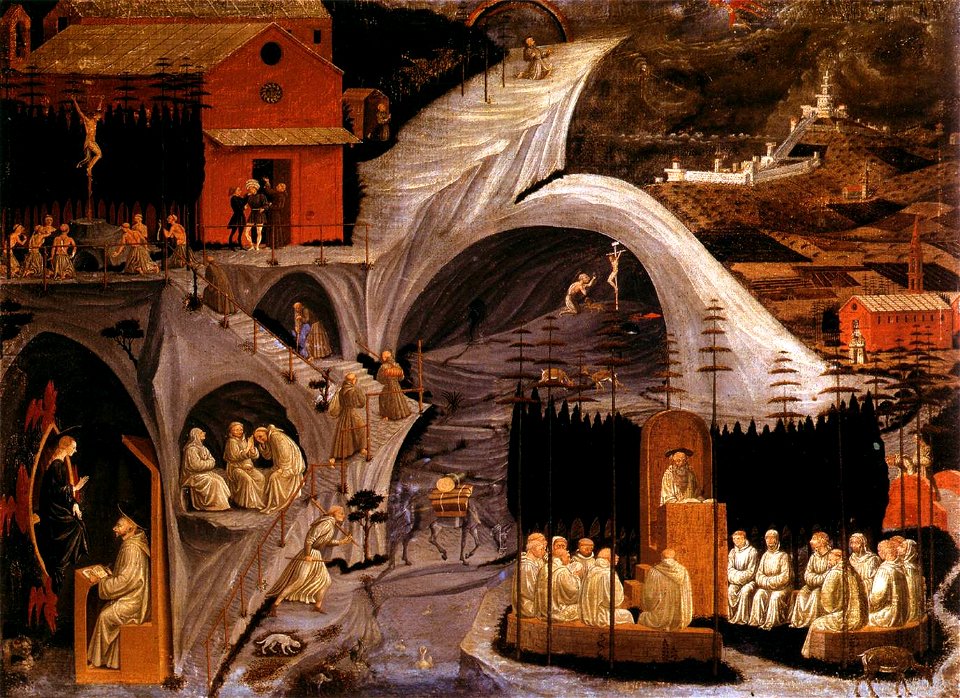 Paolo Uccello - Scenes from the Life of the Holy Hermits - WGA23240