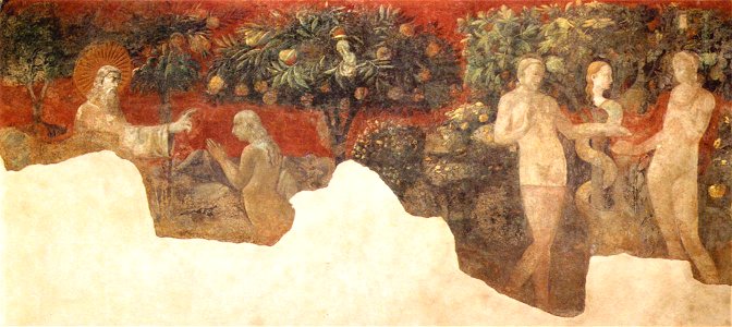 Paolo uccello, creazione di eva e peccato originale