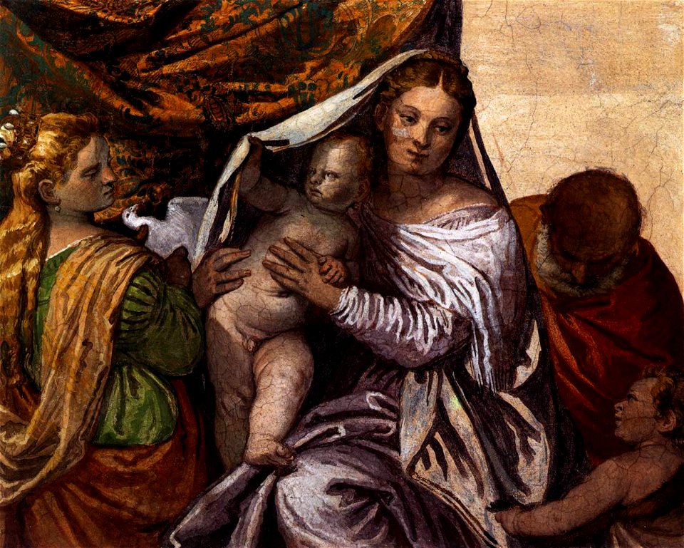 Paolo Veronese - Holy Family with St Catherine and the Infant St John - WGA24911