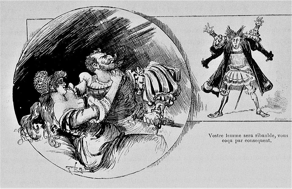 Panurge cocufié - Tiers Livre de Rabelais illustré par Albert Robida, chap. XII