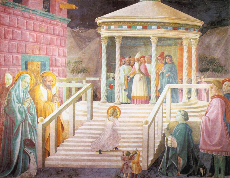 Paolo uccello, presentazione di maria al tempio