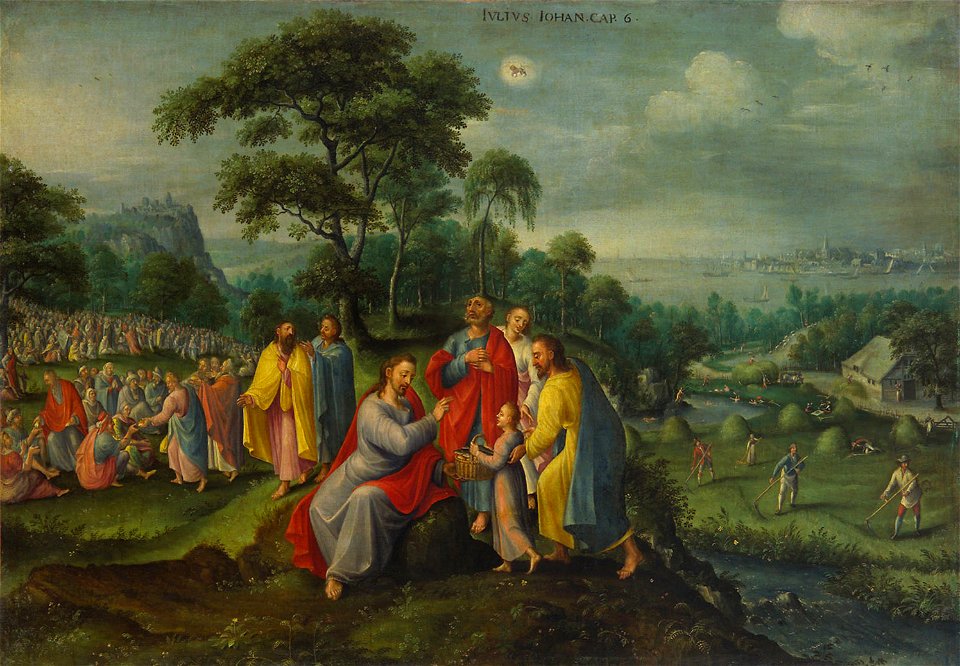 Marten van Valckenborch - Feeding the Five Thousand (July)