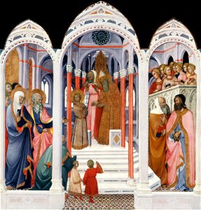 Paolo di Giovanni Fei. c. 1400 Presentation of the Virgin.National Gallery of Art (Washington, D.C.)