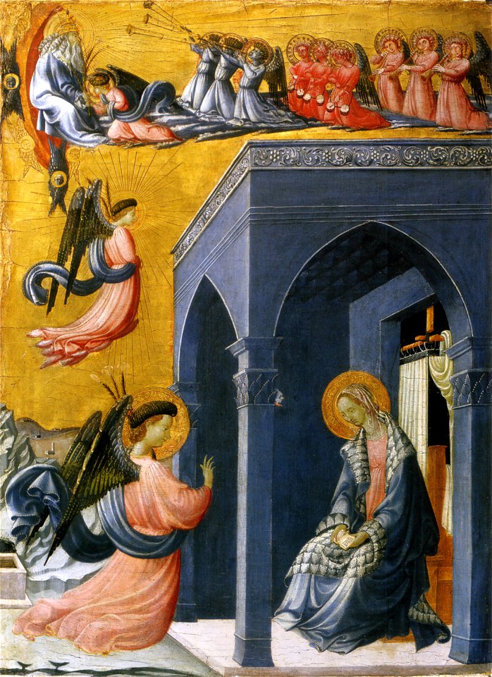 Paolo uccello, annunciazione di oxford, 1425 ca