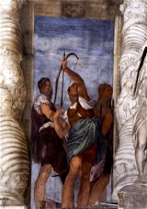 Paolo Veronese - Three Archers - WGA24789. Free illustration for personal and commercial use.