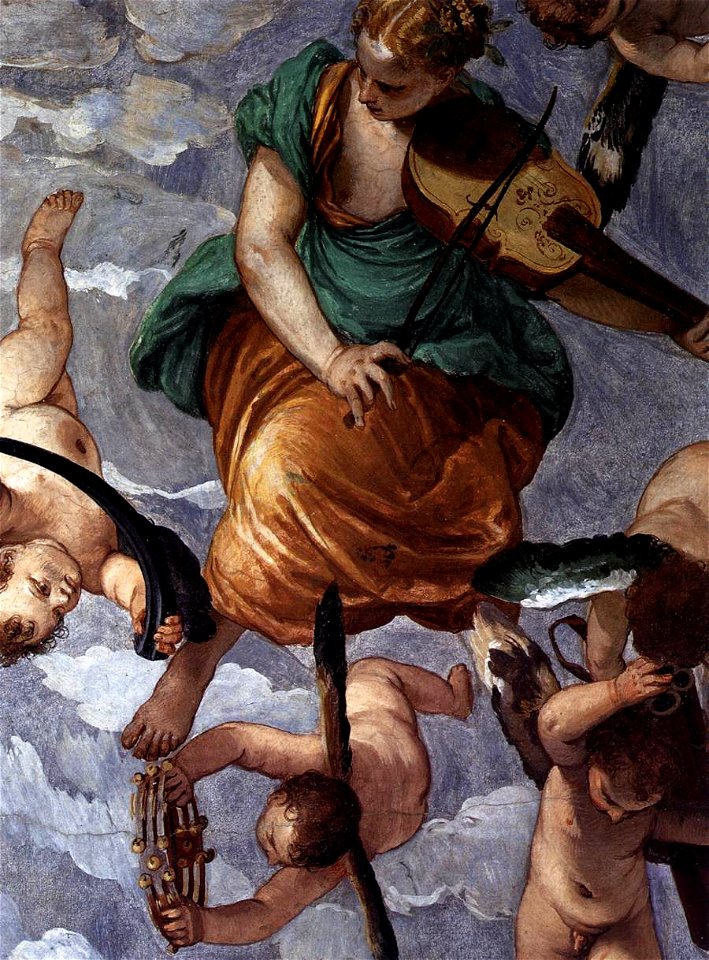 Paolo Veronese - Bacchus, Vertumnus and Saturn (detail) - WGA24901