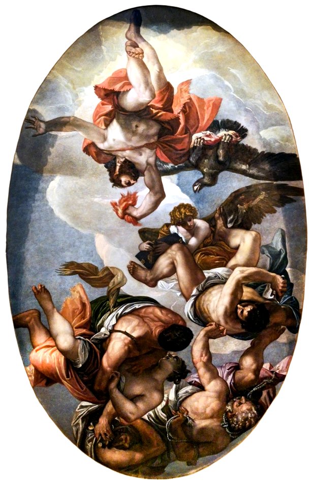 Paolo Veronese - Giove che fulmina i vizi (1554-1556) - Sala del Consiglio dei Dieci - Palazzo Ducale