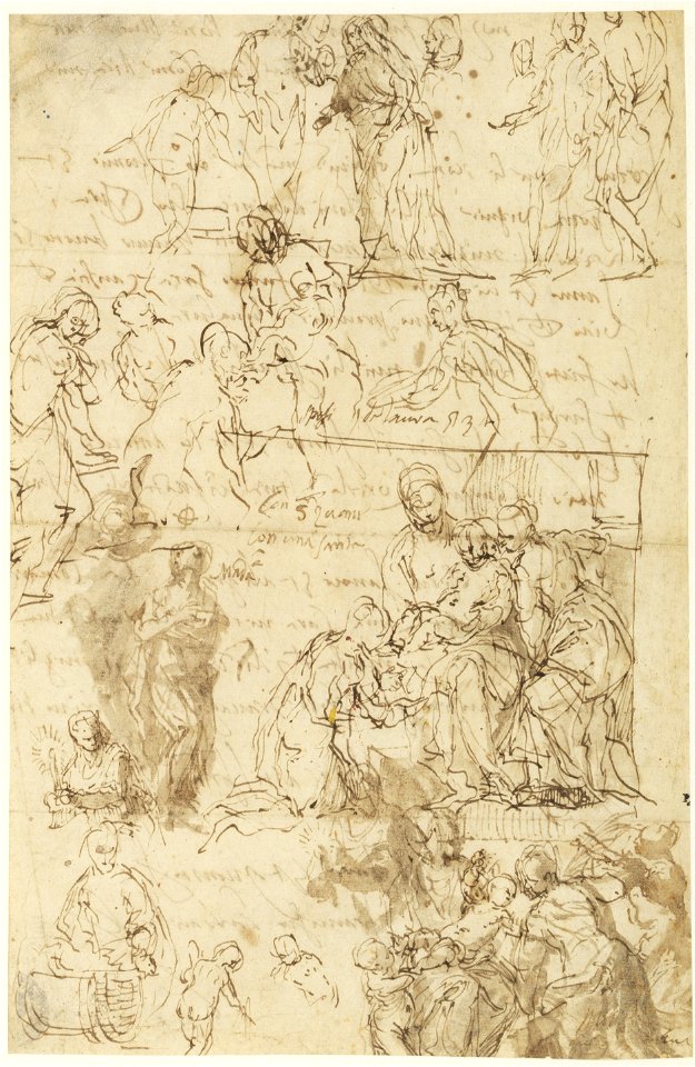 Paolo Veronese - The Mystic Marriage of Saint Catherine and other studies - Google Art Project