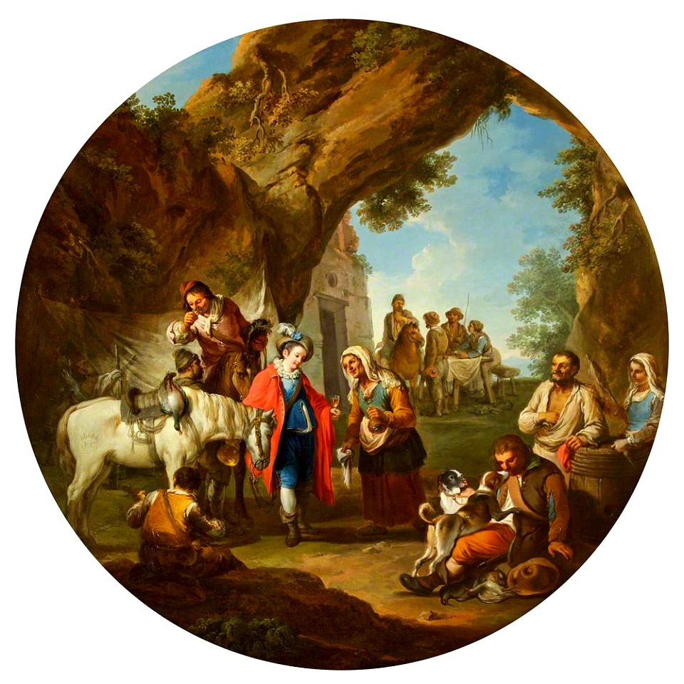 Paolo Monaldi (1720-1799) - Two Sportsmen Being Offered Refreshment - 453767 - National Trust