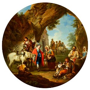 Paolo Monaldi (1720-1799) - Two Sportsmen Being Offered Refreshment - 453767 - National Trust